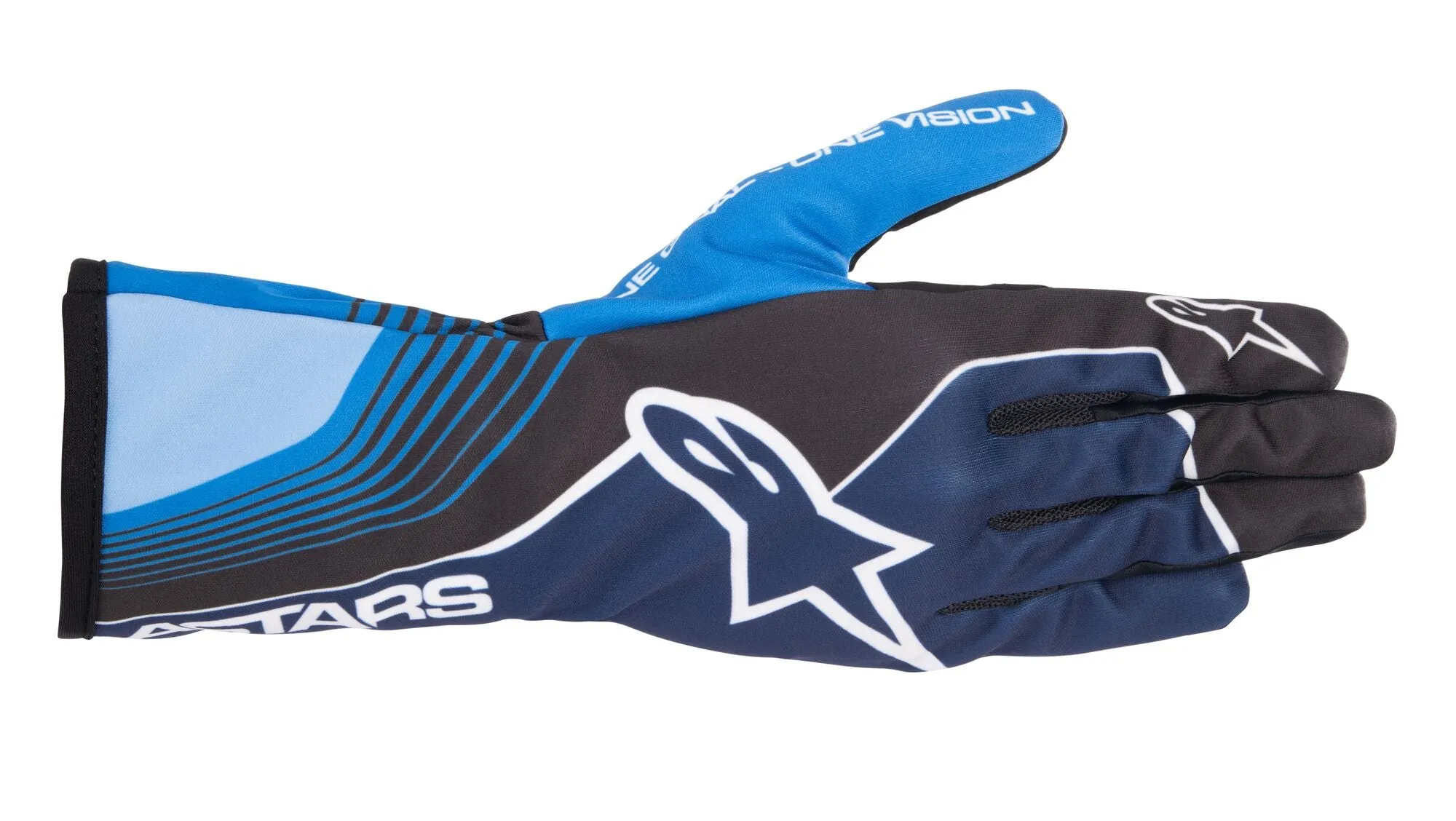 ALPINESTARS 3552223_78_S TECH 1 K RACE v2 FUTURE Kart gloves, navy blue/crest, Size S