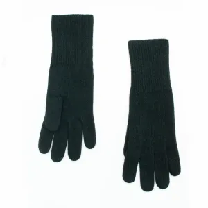 BLACK Italian Cashmere RIB CUFF CLASSIC GLOVES