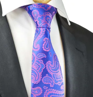 Brilliant Blue Fashionable Paisley Tie