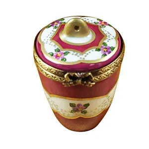 Burgundy Urn with Gold Handle