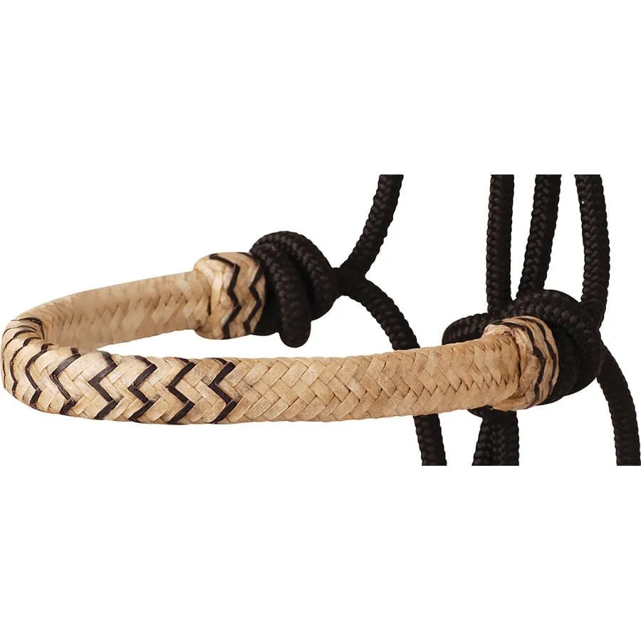 Classic Equine Braided Rawhide Nylon Rope Halter