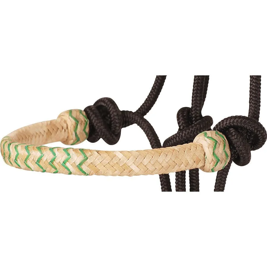 Classic Equine Braided Rawhide Nylon Rope Halter