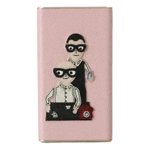 Dolce & Gabbana Chic Pink Leather Power Bank