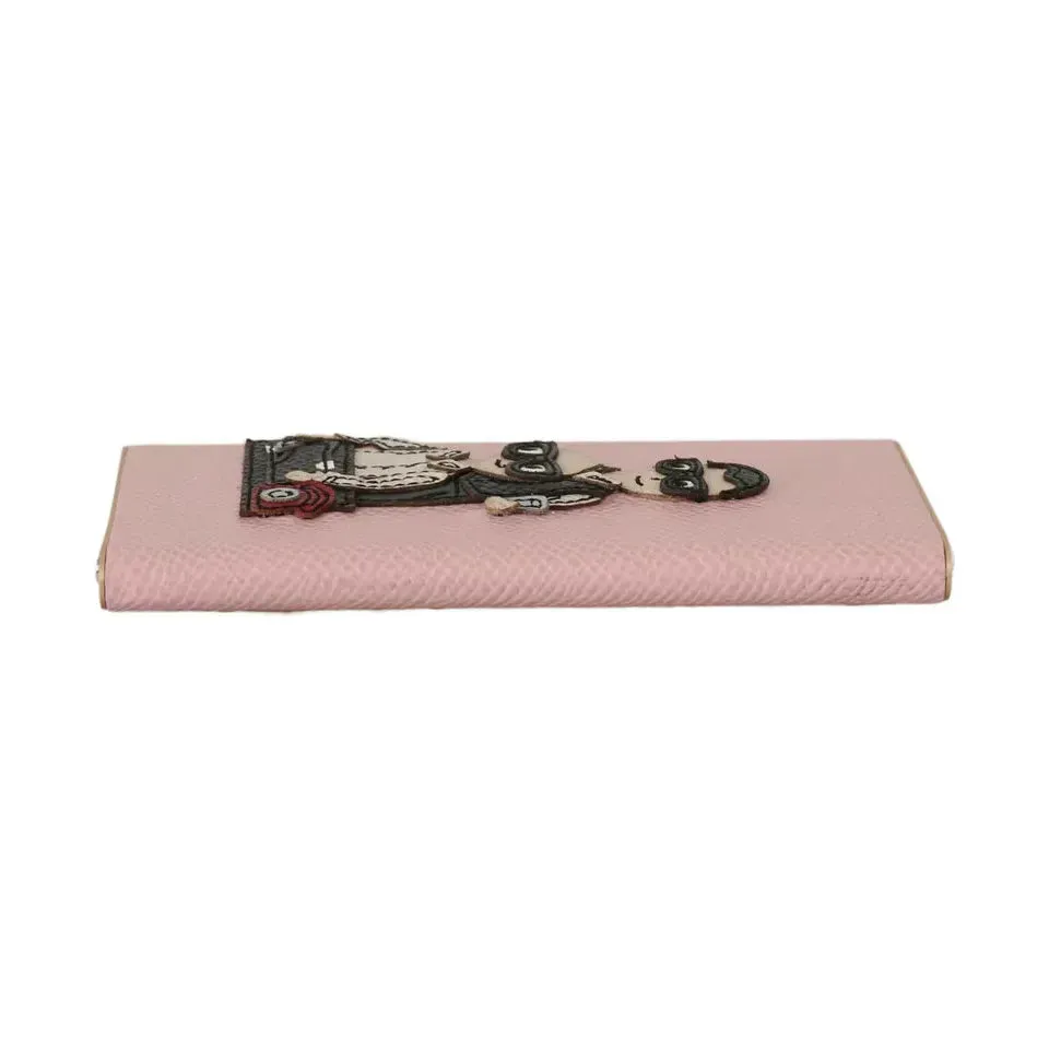 Dolce & Gabbana Chic Pink Leather Power Bank