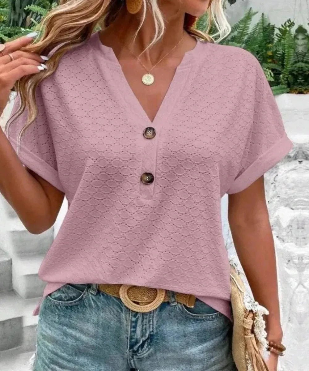 Fashion Casual Vintage Elegant Summer Streetwear Blouse