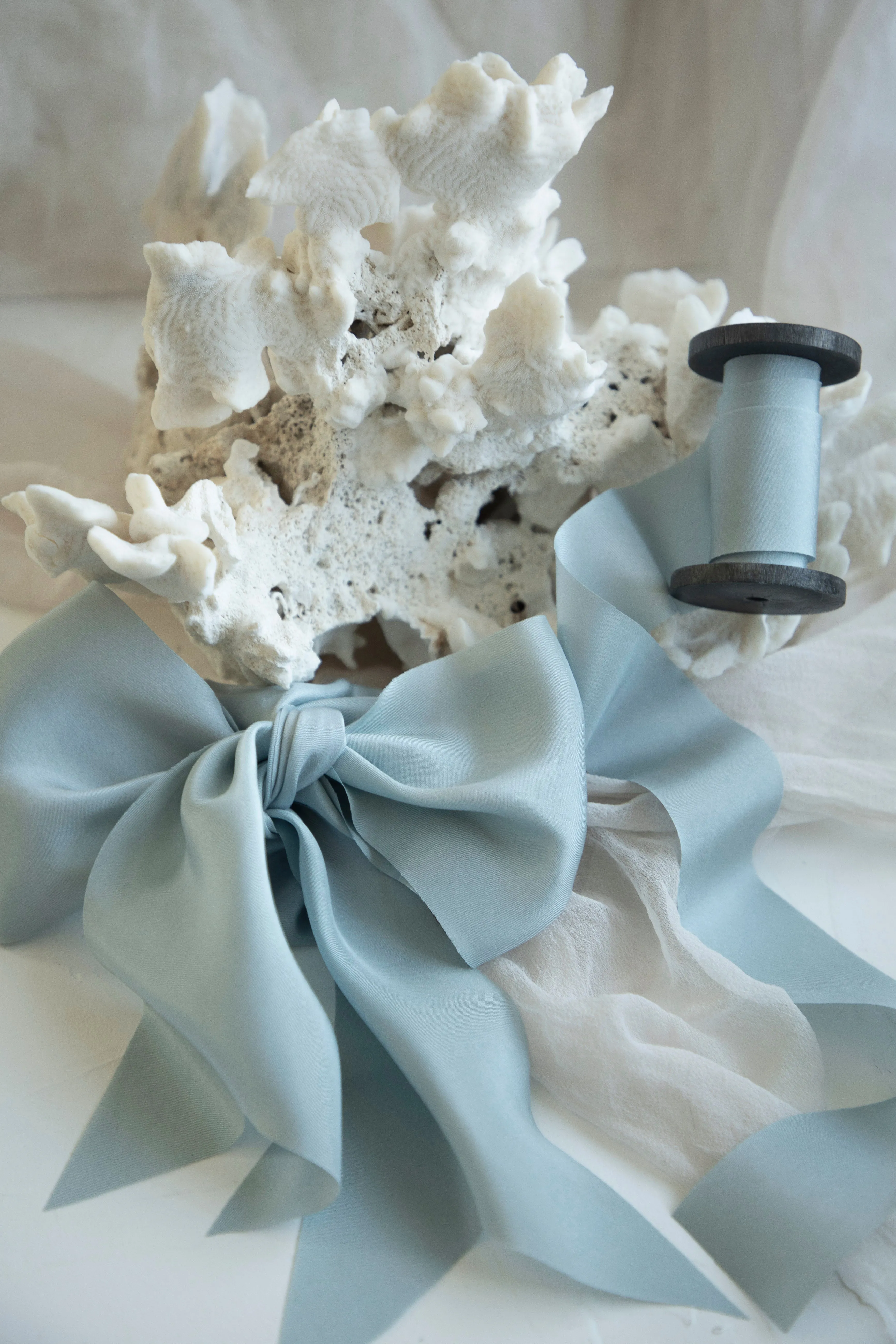 French Blue Silk Ribbon