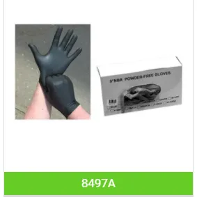 GLOVES Large, NBR, 100/box BLACK