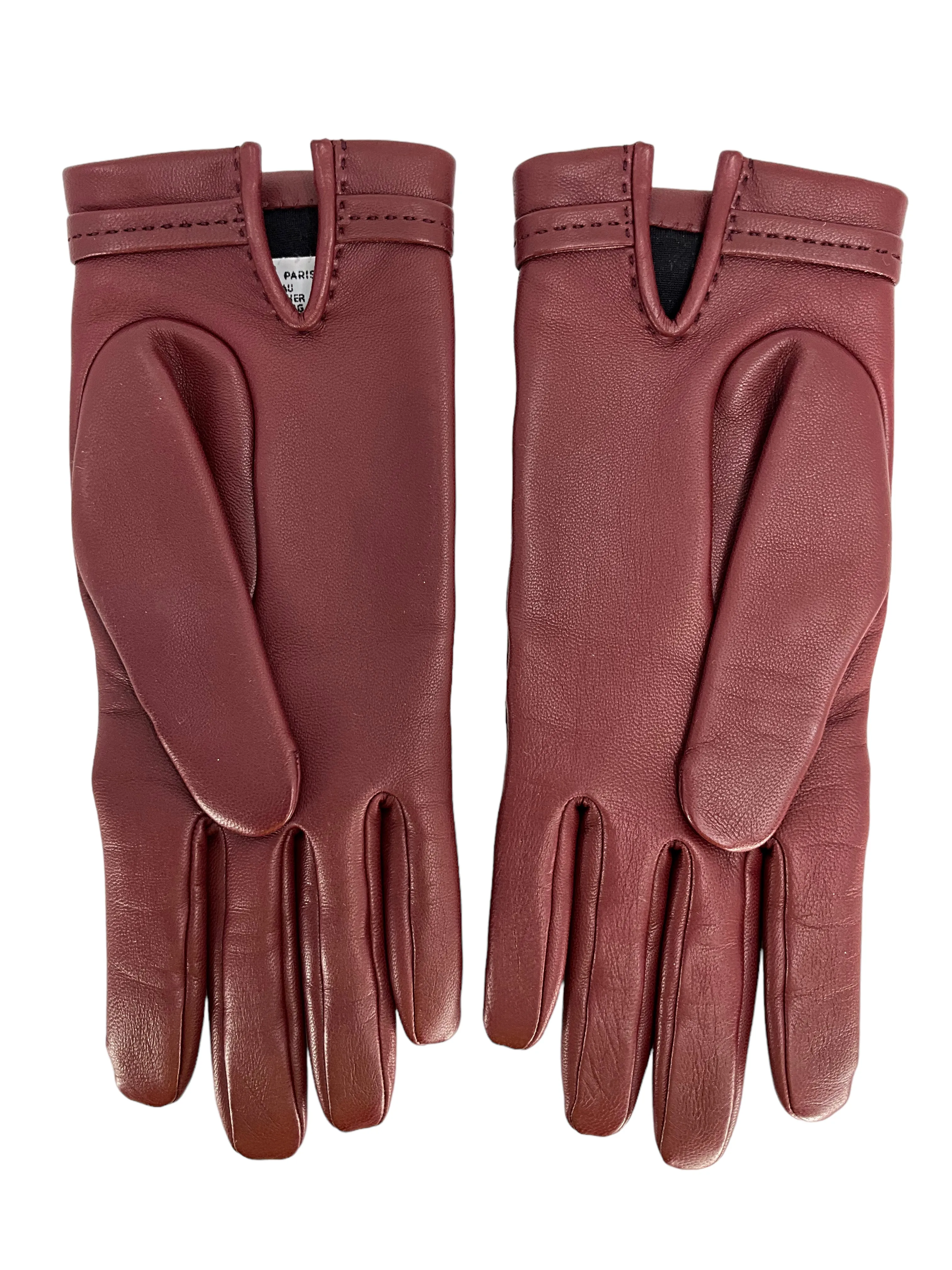 Hermes Lambskin Dream Love Gloves Size 7.5 NEW