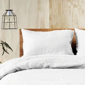 Jenny Mclean Doux Pure Linen White Quilt Cover Set