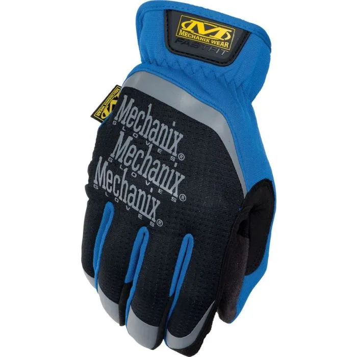 Mechanix Wear FastFit MFF-03-010 Multipurpose Work Gloves, Blue, Large, 1 Pair