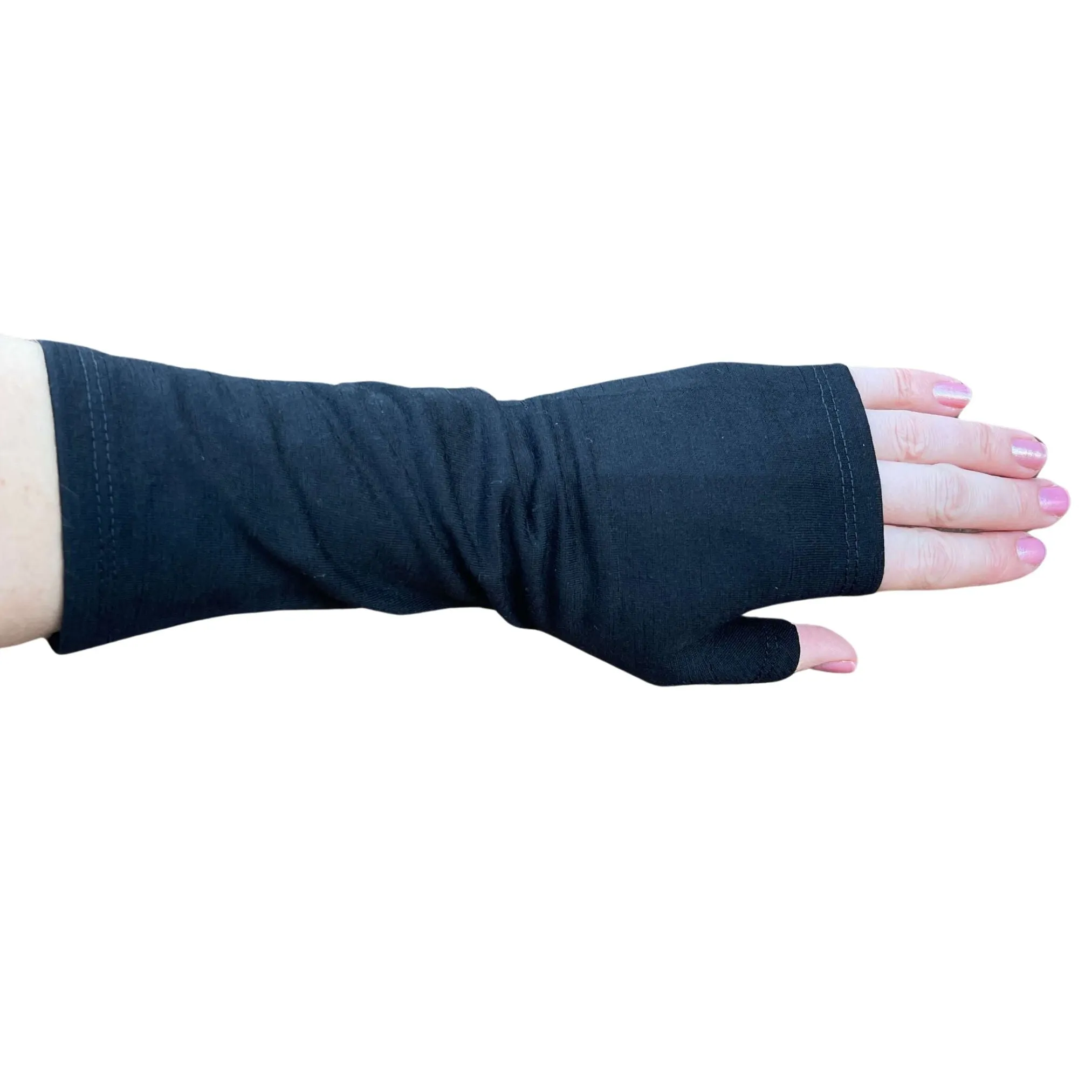 Merino Wool Gloves - Pure Black