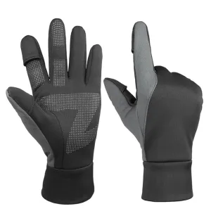 OZERO Winter Windproof Fishing Gloves | Touchscreen Cycling Gloves For Cold Weather