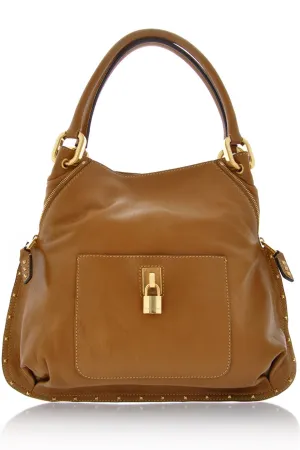 PARADISE Camel Leather Tote