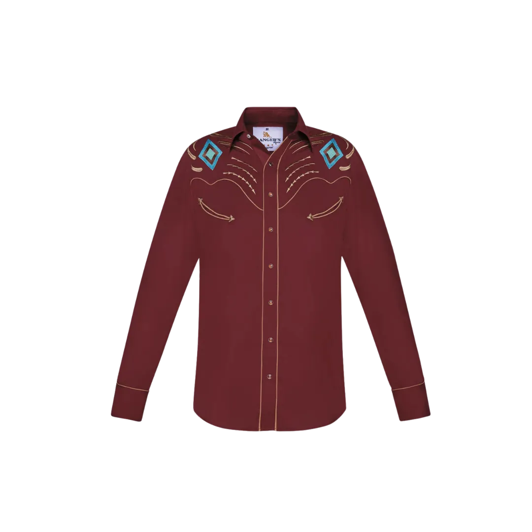 Ranger's Usa Men's  Western Southwest Embroidery Shirt