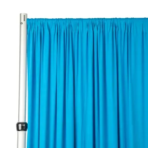 Spandex 4-way Stretch Backdrop Drape Curtain 16ft H x 60" W - Azure Blue