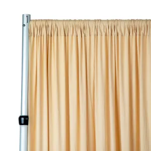 Spandex 4-way Stretch Backdrop Drape Curtain 16ft H x 60" W - Champagne