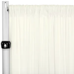 Spandex 4-way Stretch Backdrop Drape Curtain 16ft H x 60" W - Ivory