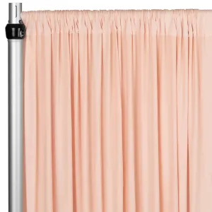 Spandex 4-way Stretch Drape Curtain 10ft H x 60" W - Blush/Rose Gold