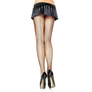 Spandex Industrial Net Backseam Pantyhose - One  Size - Black