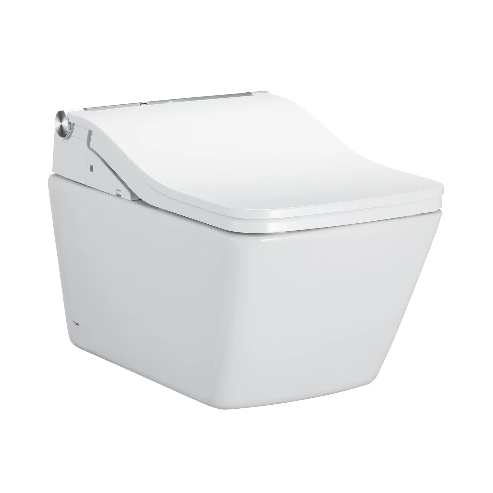 TOTO SW4549AT60#01 SW WASHLET  Ready Square Electronic Bidet Toilet Seat with Auto Flush in Cotton White