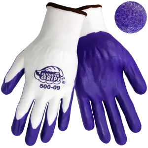 Tsunami Grip® 500 Purple Nitrile Grip Gloves by Global Glove