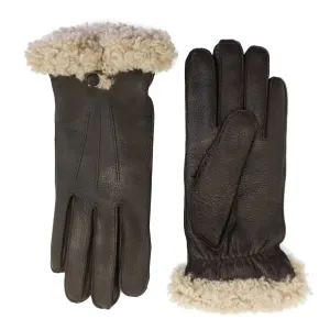 YISEVEN Women's Wool Lined Deerskin Leather Gloves